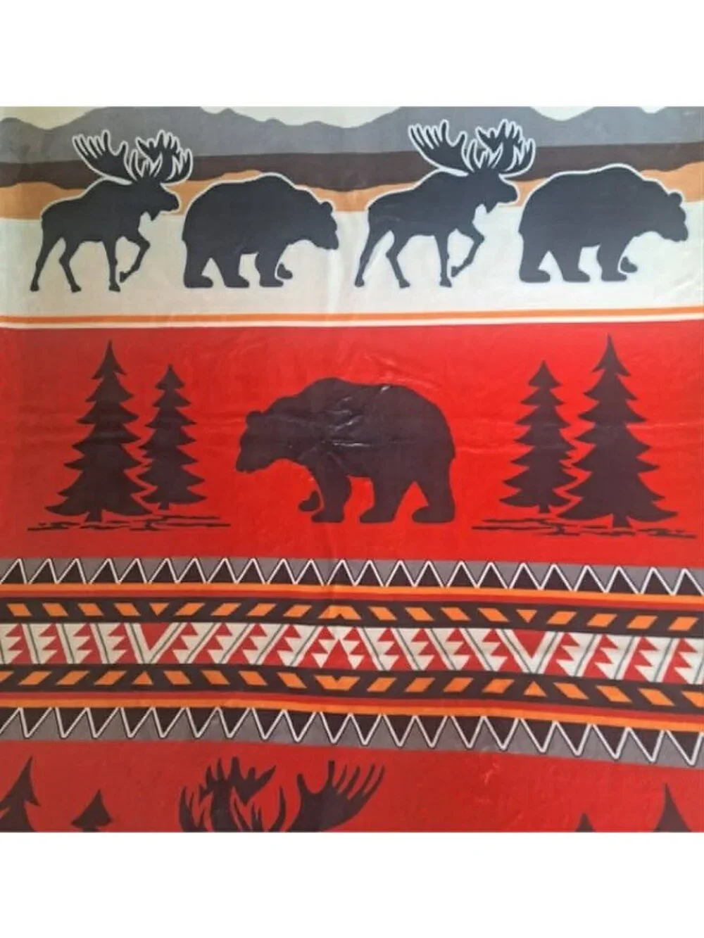 Cedar Run Red Southwest Beach Bath Pool Gift Towel Cotton New Rustic Moose Bear